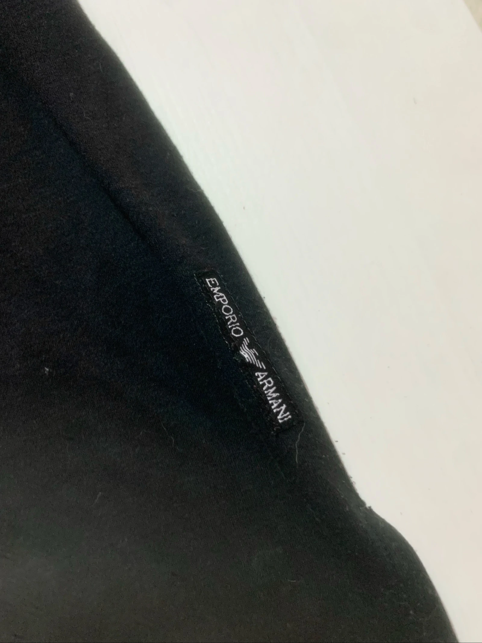 Camiseta Armani Preta Bordada Oversize Tamanho M – photo 4